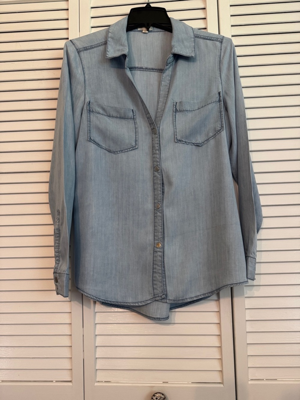 Maison Jules Light Blue Tencel Shirt